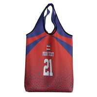 Costa Rica Football Custom Grocery Bag Los Ticos Go Champions