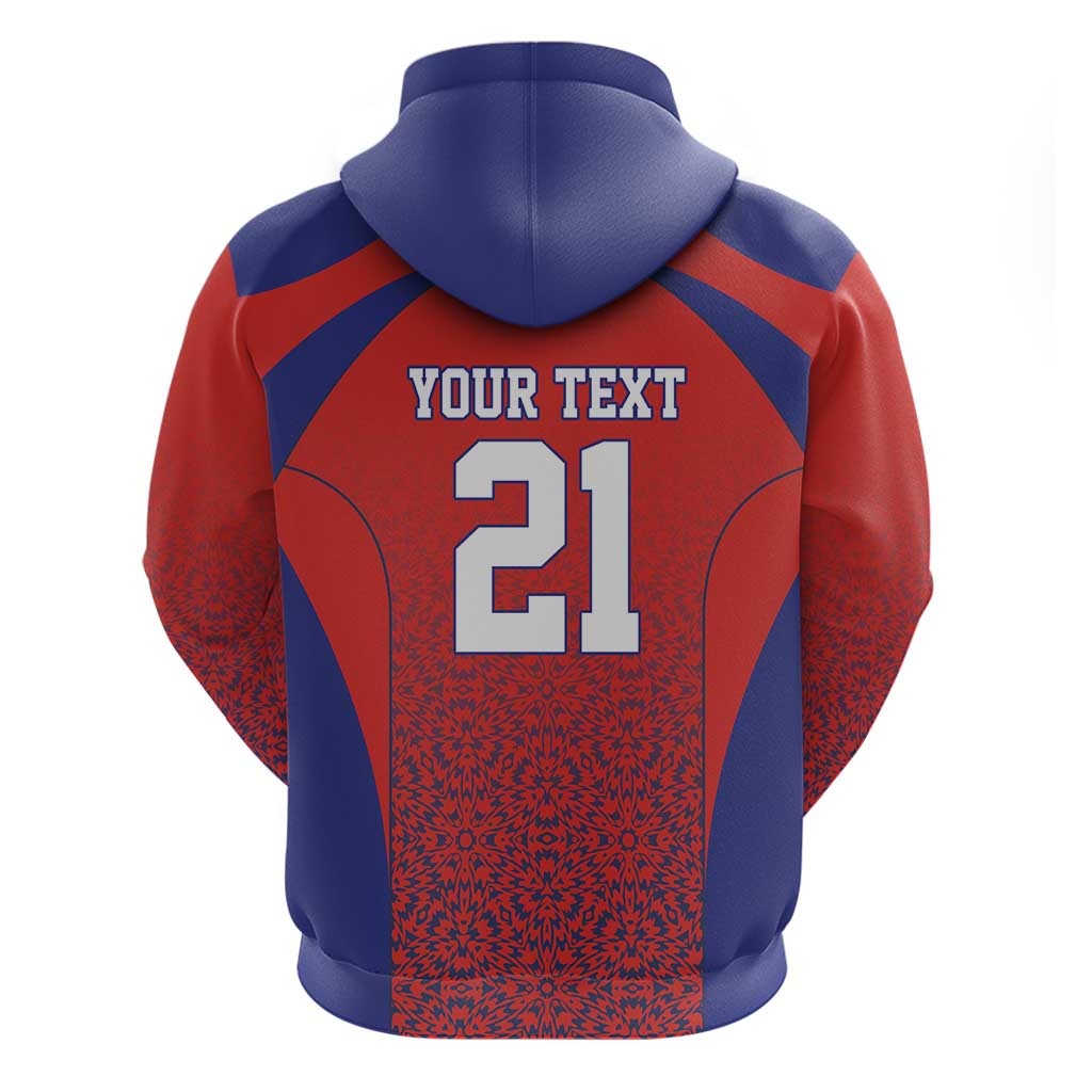 Costa Rica Football Custom Hoodie Los Ticos Go Champions