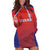 Costa Rica Football Custom Hoodie Dress Los Ticos Go Champions