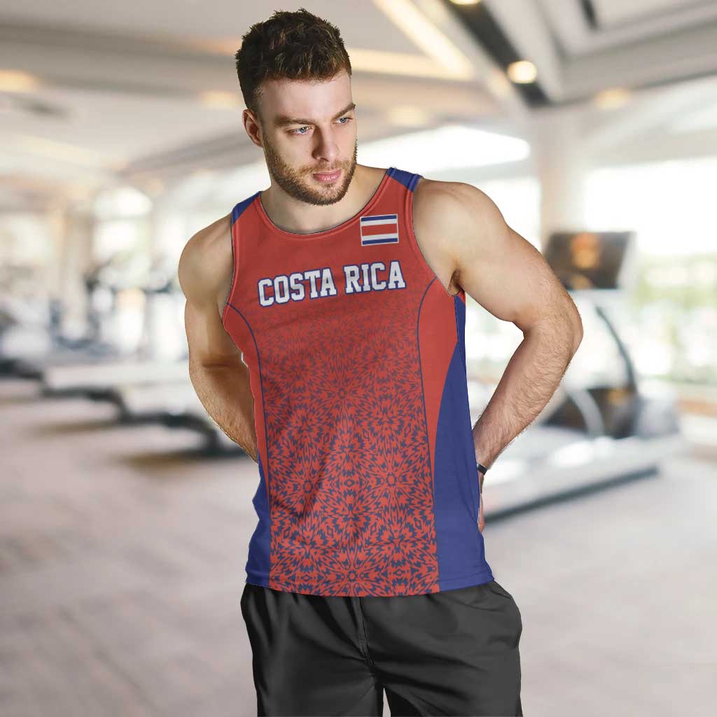 Costa Rica Football Custom Men Tank Top Los Ticos Go Champions
