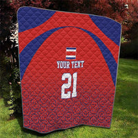 Costa Rica Football Custom Quilt Los Ticos Go Champions