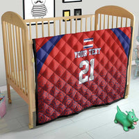 Costa Rica Football Custom Quilt Los Ticos Go Champions