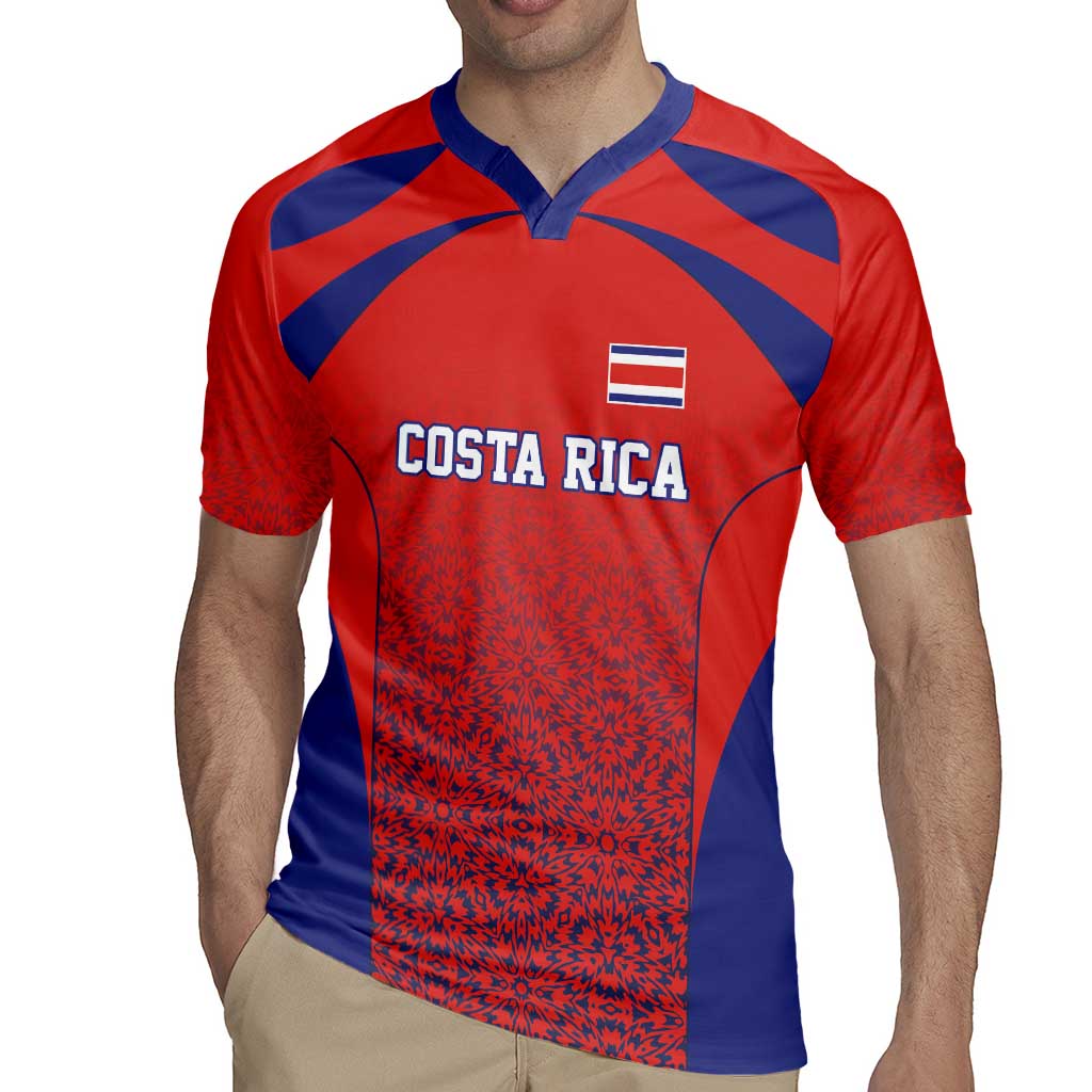 Costa Rica Football Custom Rugby Jersey Los Ticos Go Champions