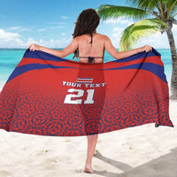 Costa Rica Football Custom Sarong Los Ticos Go Champions