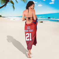 Costa Rica Football Custom Sarong Los Ticos Go Champions