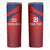 Costa Rica Football Custom Skinny Tumbler Los Ticos Go Champions