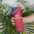 Costa Rica Football Custom Skinny Tumbler Los Ticos Go Champions