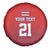 Costa Rica Football Custom Spare Tire Cover Los Ticos Go Champions