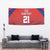 Costa Rica Football Custom Tapestry Los Ticos Go Champions