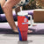 Costa Rica Football Custom Tumbler With Handle Los Ticos Go Champions