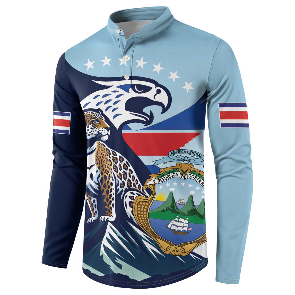 Costa Rica Jaguar Guaria Morada Button Sweatshirt
