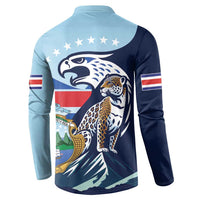 Costa Rica Jaguar Guaria Morada Button Sweatshirt