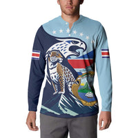 Costa Rica Jaguar Guaria Morada Button Sweatshirt