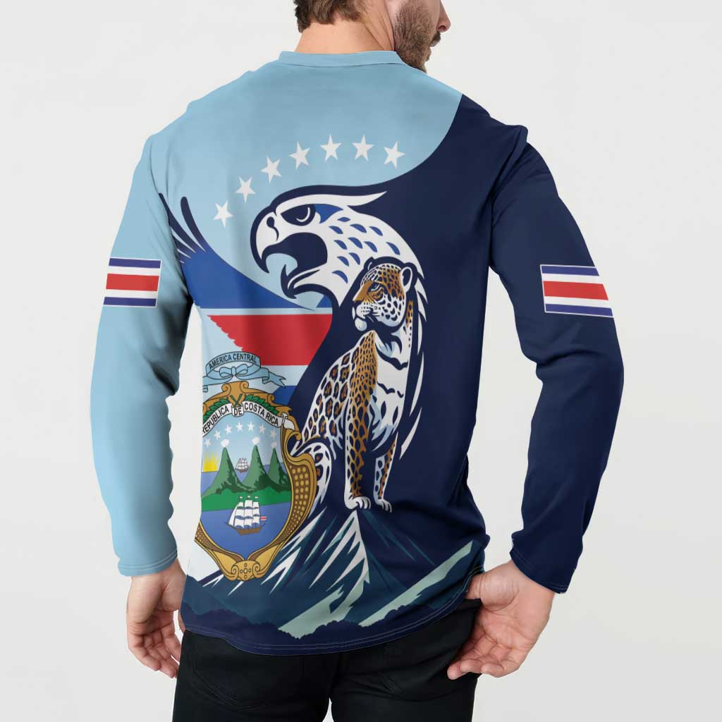 Costa Rica Jaguar Guaria Morada Button Sweatshirt