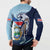 Costa Rica Jaguar Guaria Morada Button Sweatshirt
