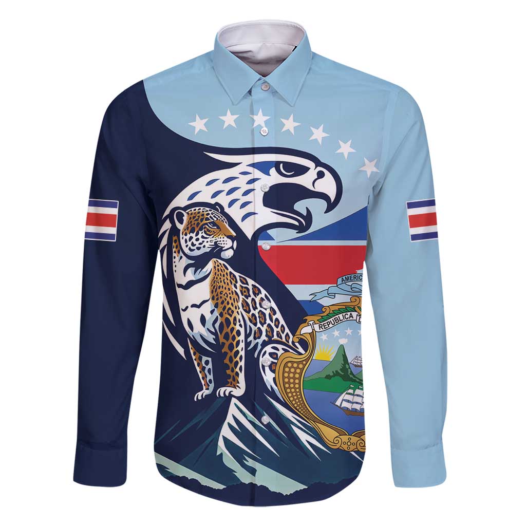 Costa Rica Jaguar Guaria Morada Family Matching Long Sleeve Bodycon Dress and Hawaiian Shirt