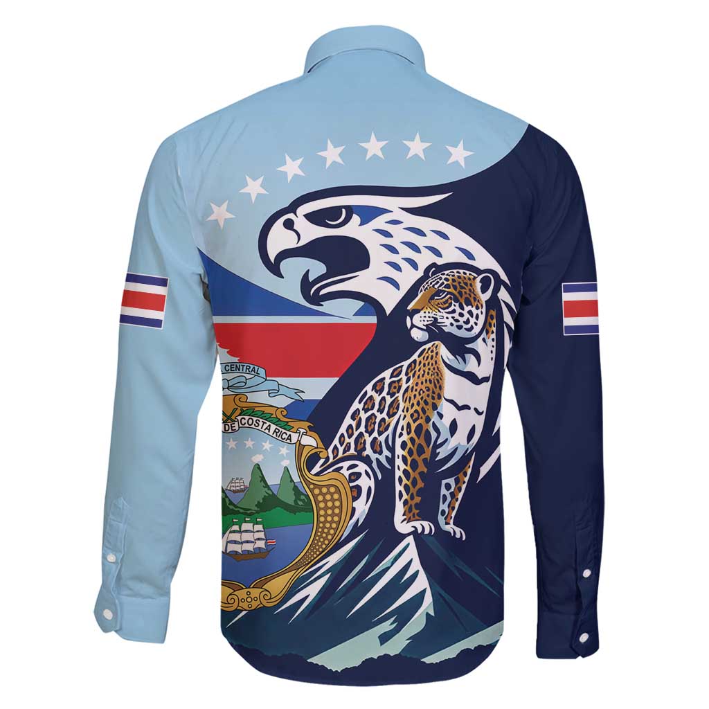 Costa Rica Jaguar Guaria Morada Family Matching Long Sleeve Bodycon Dress and Hawaiian Shirt