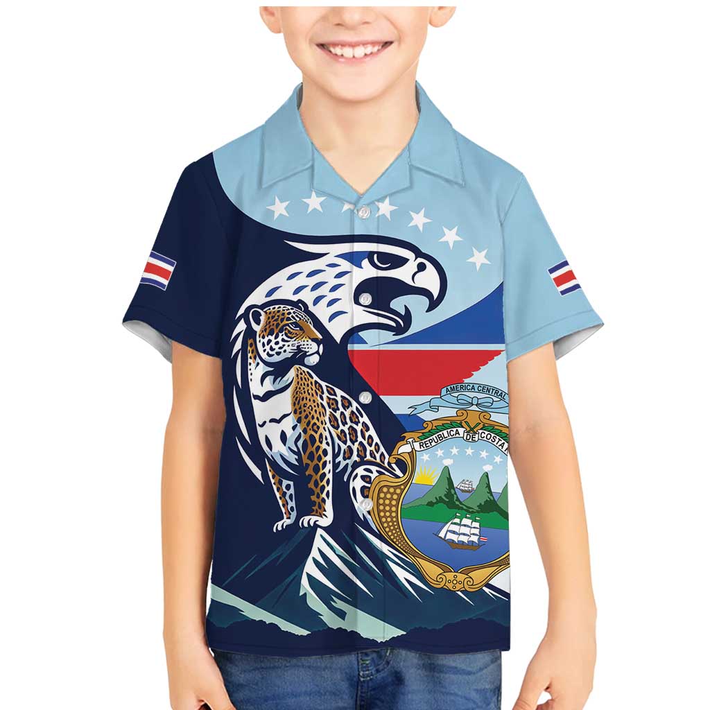 Costa Rica Jaguar Guaria Morada Family Matching Mermaid Dress and Hawaiian Shirt