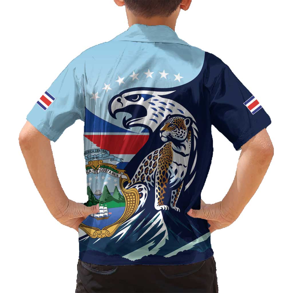 Costa Rica Jaguar Guaria Morada Family Matching Puletasi and Hawaiian Shirt