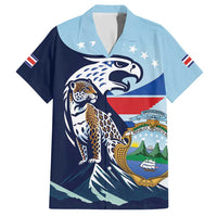 Costa Rica Jaguar Guaria Morada Family Matching Short Sleeve Bodycon Dress and Hawaiian Shirt