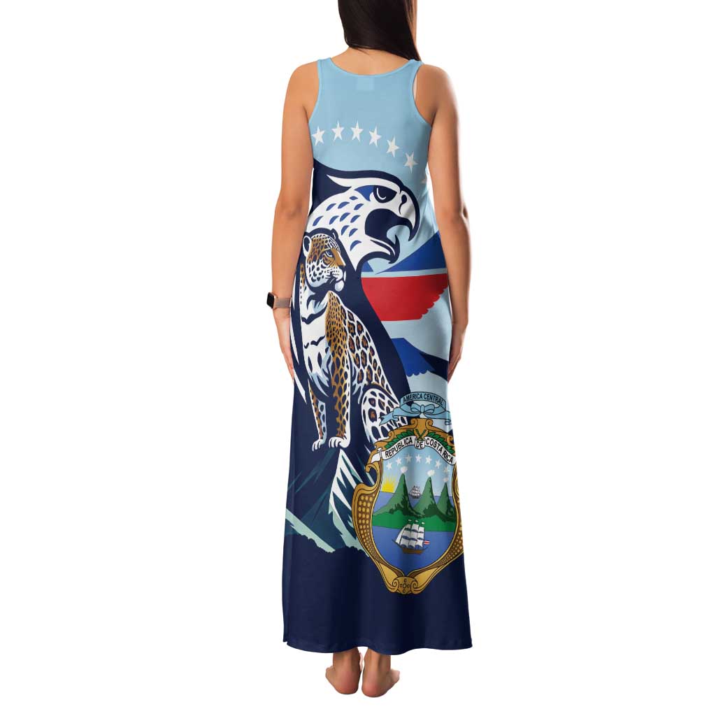 Costa Rica Jaguar Guaria Morada Family Matching Tank Maxi Dress and Hawaiian Shirt