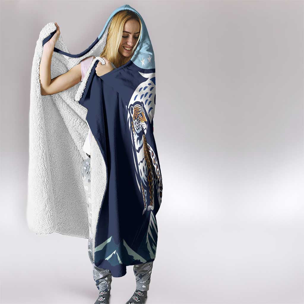 Costa Rica Jaguar Guaria Morada Hooded Blanket