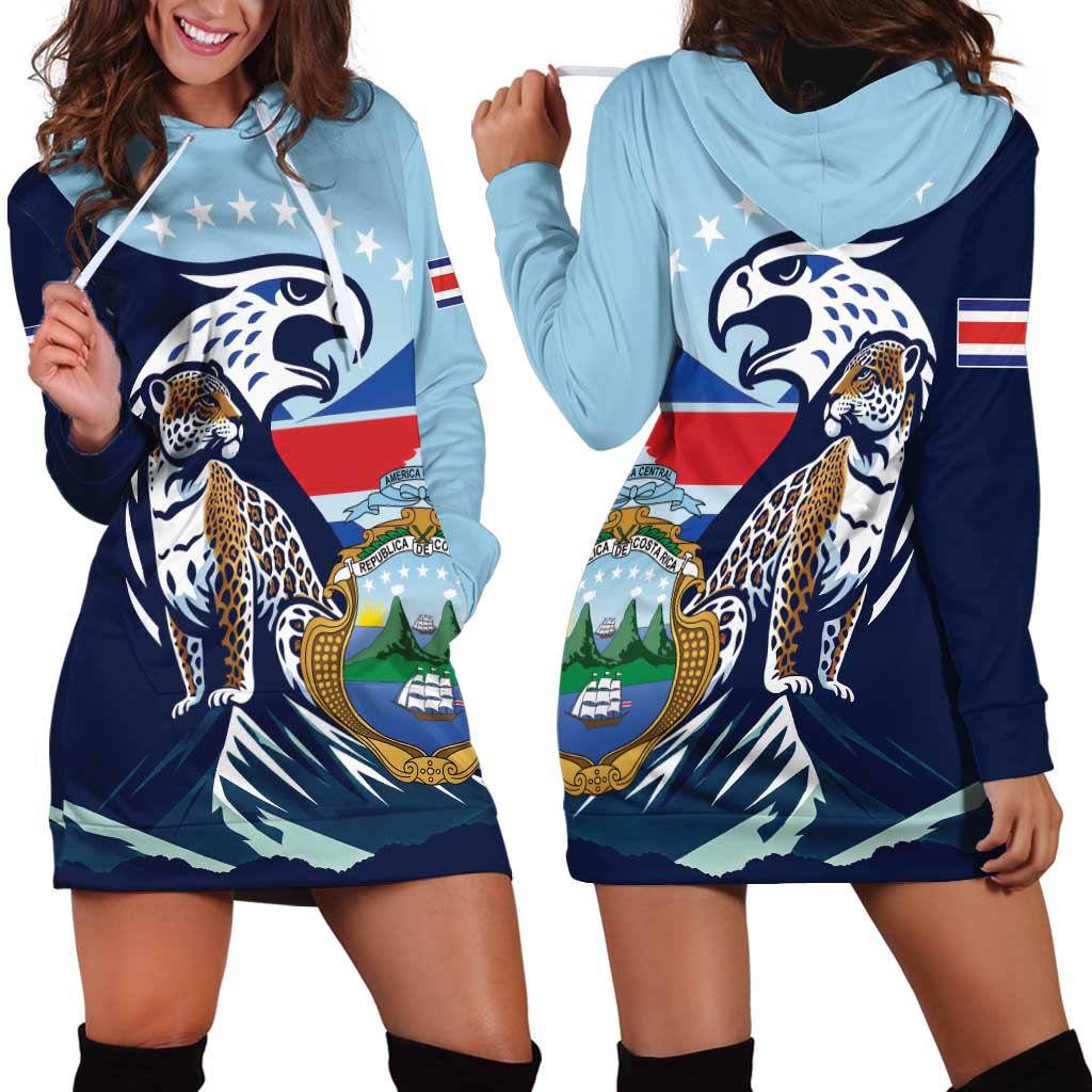 Costa Rica Jaguar Guaria Morada Hoodie Dress