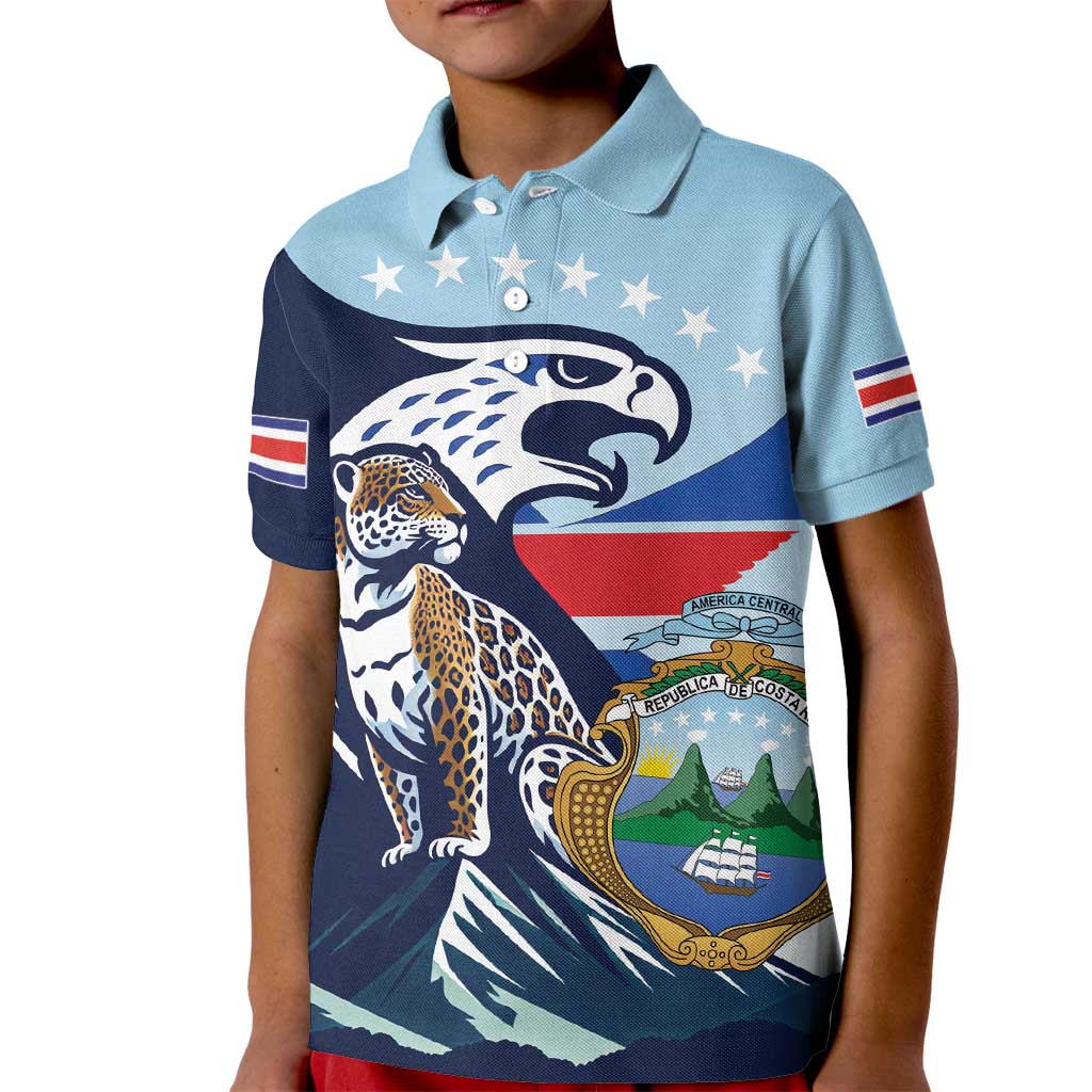 Costa Rica Jaguar Guaria Morada Kid Polo Shirt