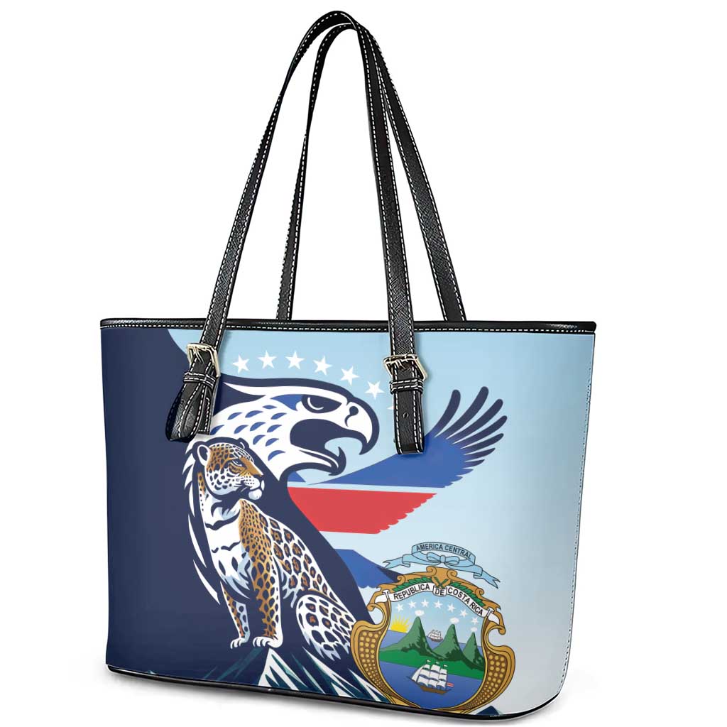 Costa Rica Jaguar Guaria Morada Leather Tote Bag