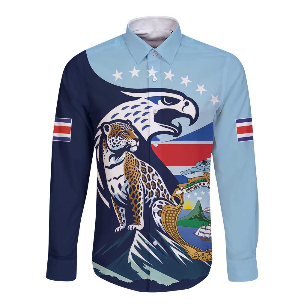 Costa Rica Jaguar Guaria Morada Long Sleeve Button Shirt