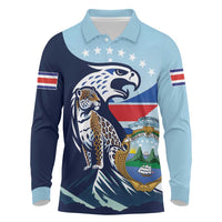Costa Rica Jaguar Guaria Morada Long Sleeve Polo Shirt