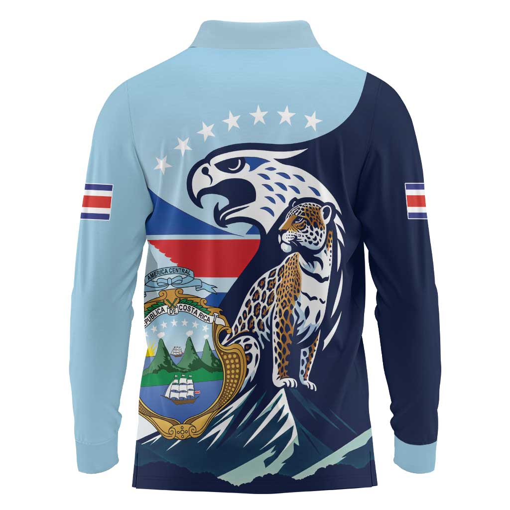 Costa Rica Jaguar Guaria Morada Long Sleeve Polo Shirt
