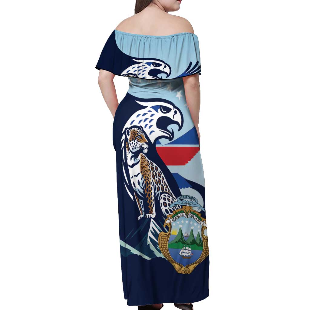 Costa Rica Jaguar Guaria Morada Off Shoulder Maxi Dress