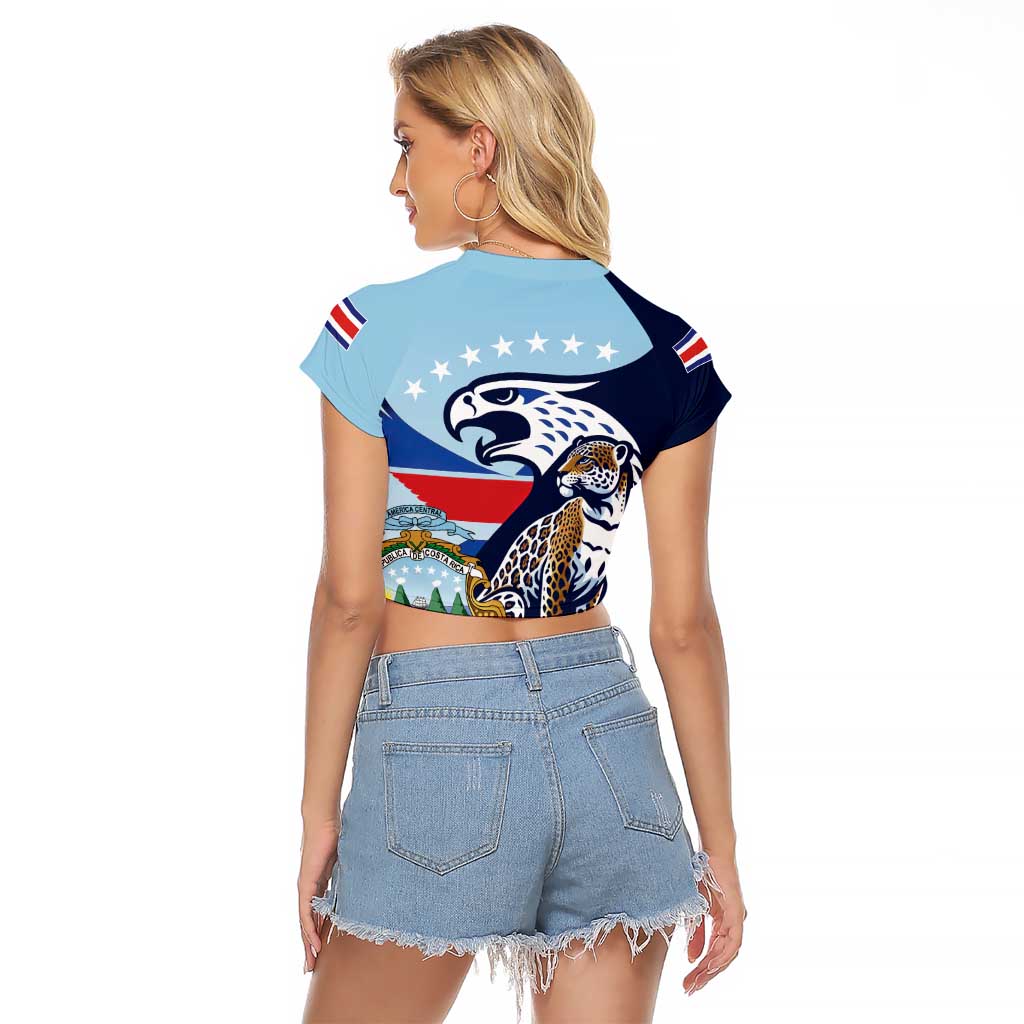 Costa Rica Jaguar Guaria Morada Raglan Cropped T Shirt