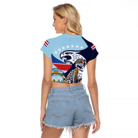 Costa Rica Jaguar Guaria Morada Raglan Cropped T Shirt