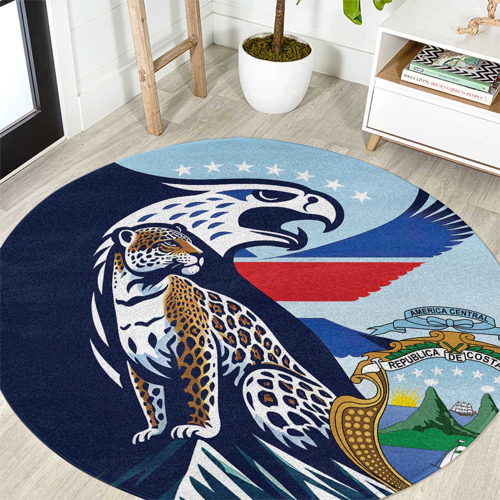 Costa Rica Jaguar Guaria Morada Round Carpet
