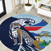 Costa Rica Jaguar Guaria Morada Round Carpet