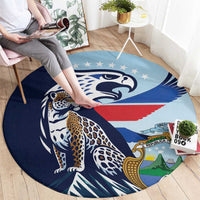 Costa Rica Jaguar Guaria Morada Round Carpet