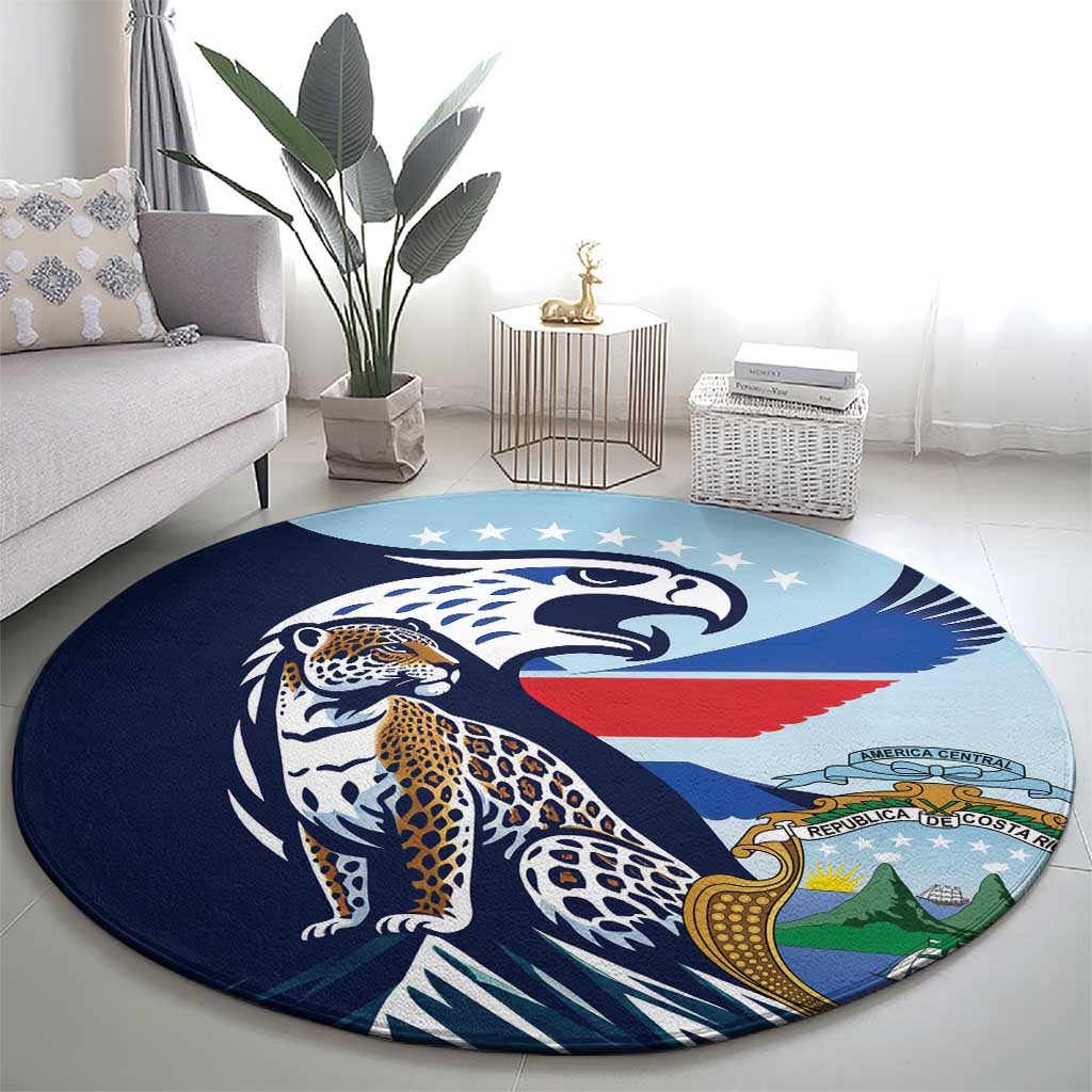 Costa Rica Jaguar Guaria Morada Round Carpet
