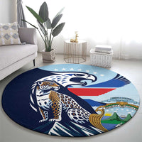 Costa Rica Jaguar Guaria Morada Round Carpet