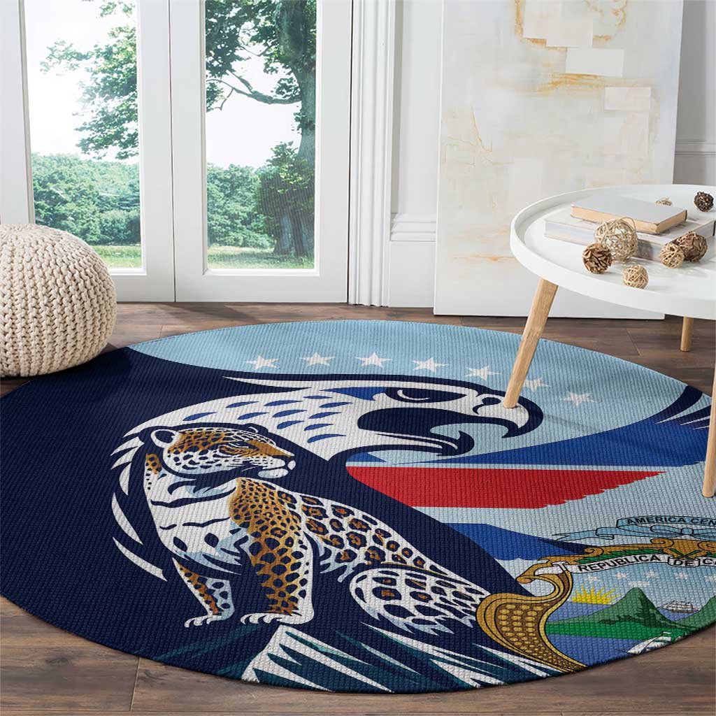 Costa Rica Jaguar Guaria Morada Round Carpet