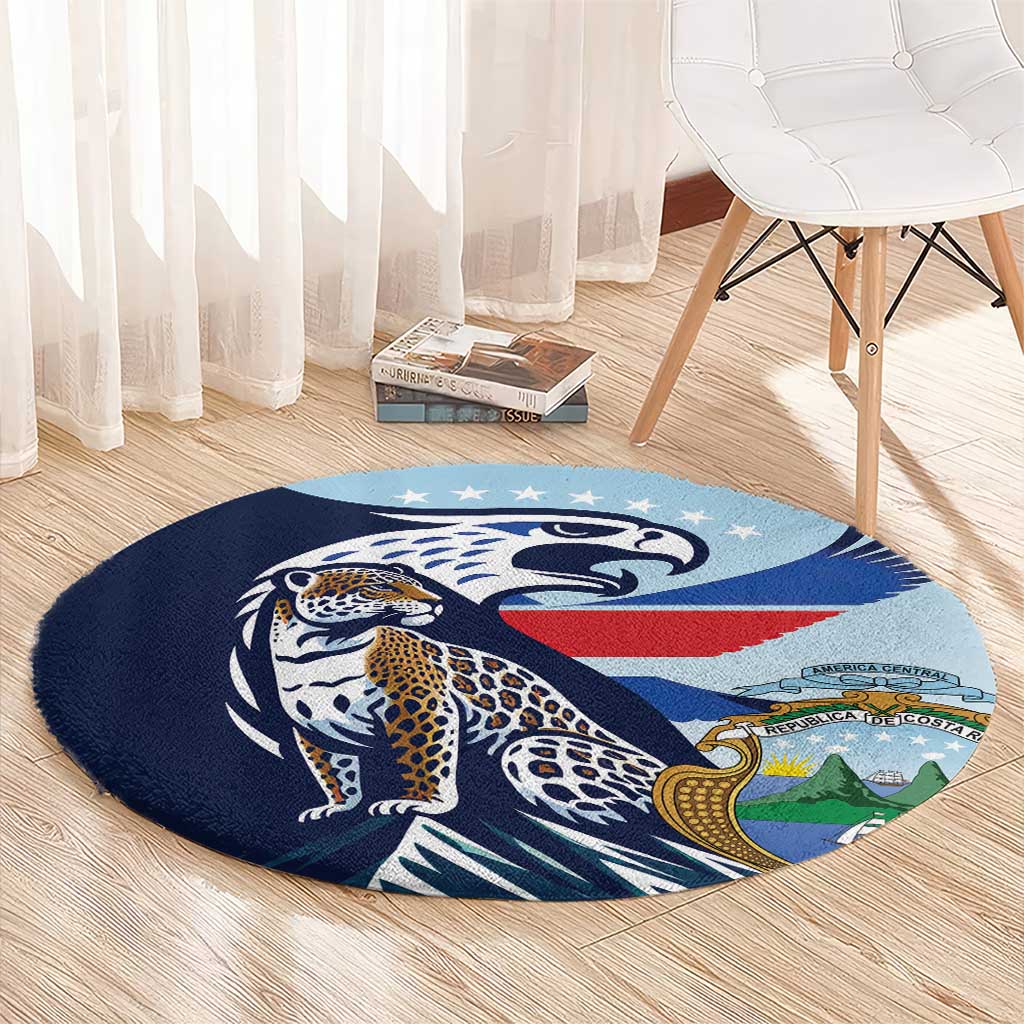Costa Rica Jaguar Guaria Morada Round Carpet