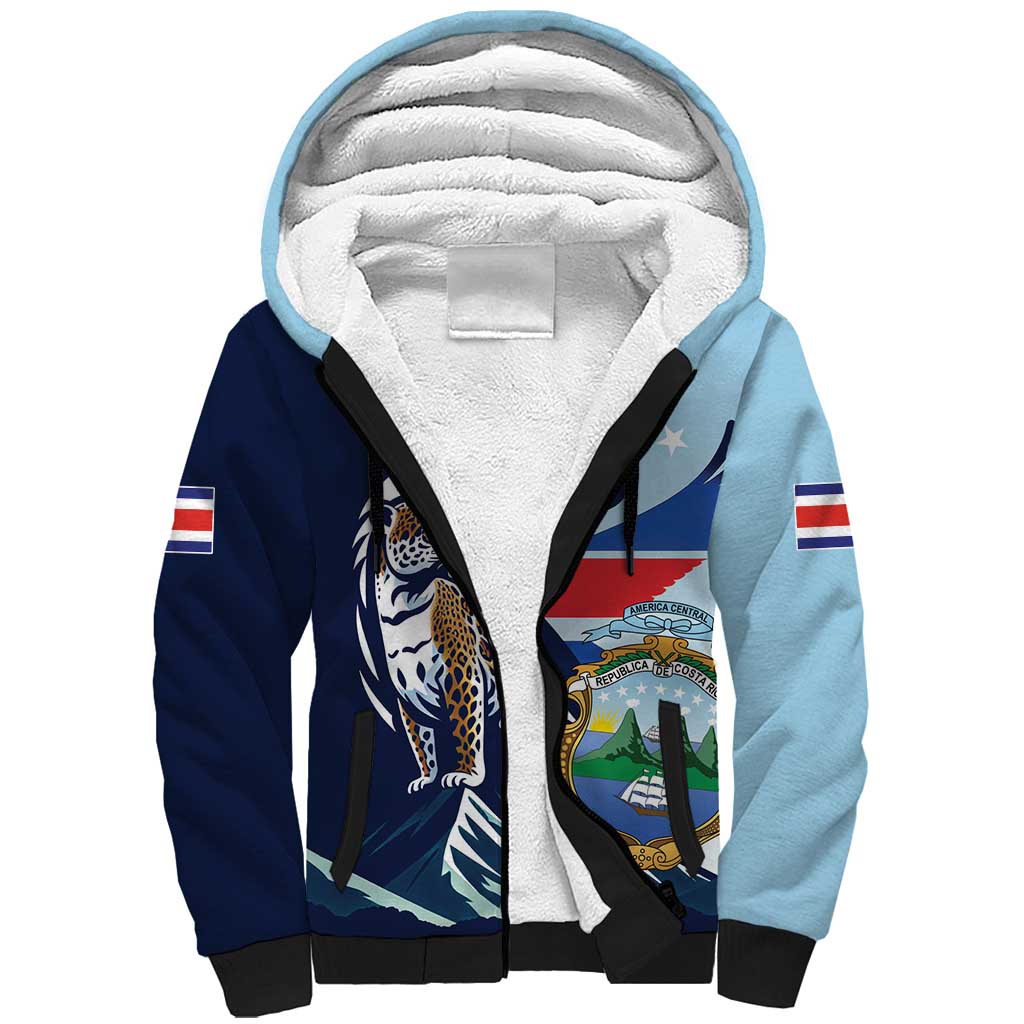 Costa Rica Jaguar Guaria Morada Sherpa Hoodie