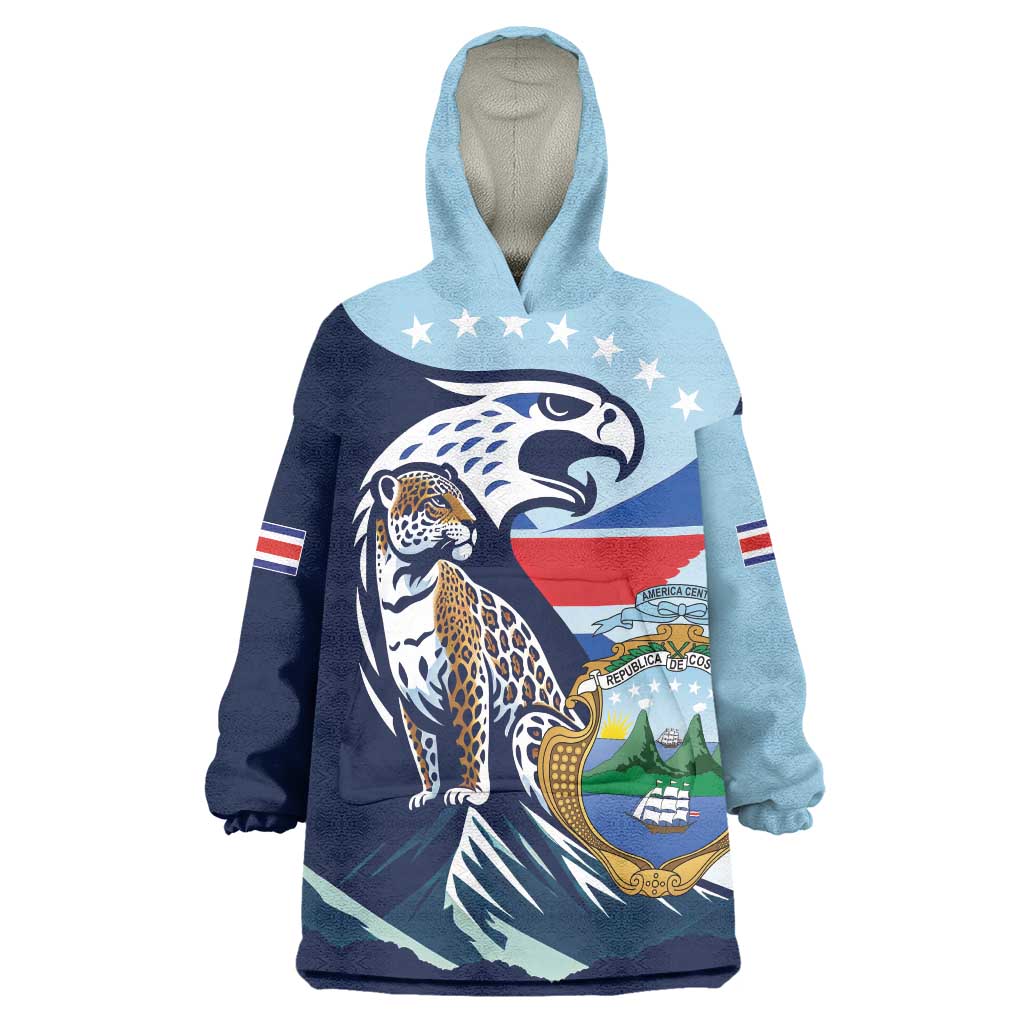 Costa Rica Jaguar Guaria Morada Wearable Blanket Hoodie