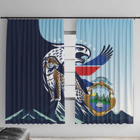 Costa Rica Jaguar Guaria Morada Window Curtain