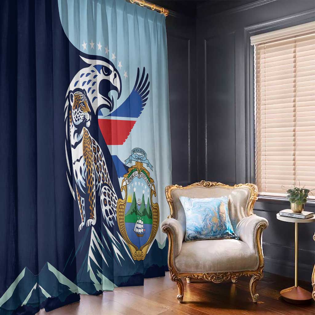 Costa Rica Jaguar Guaria Morada Window Curtain