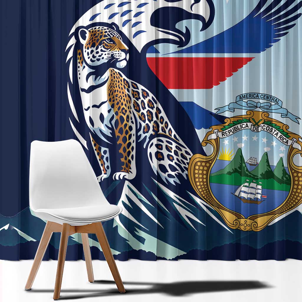 Costa Rica Jaguar Guaria Morada Window Curtain