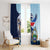 Costa Rica Jaguar Guaria Morada Window Curtain