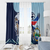 Costa Rica Jaguar Guaria Morada Window Curtain
