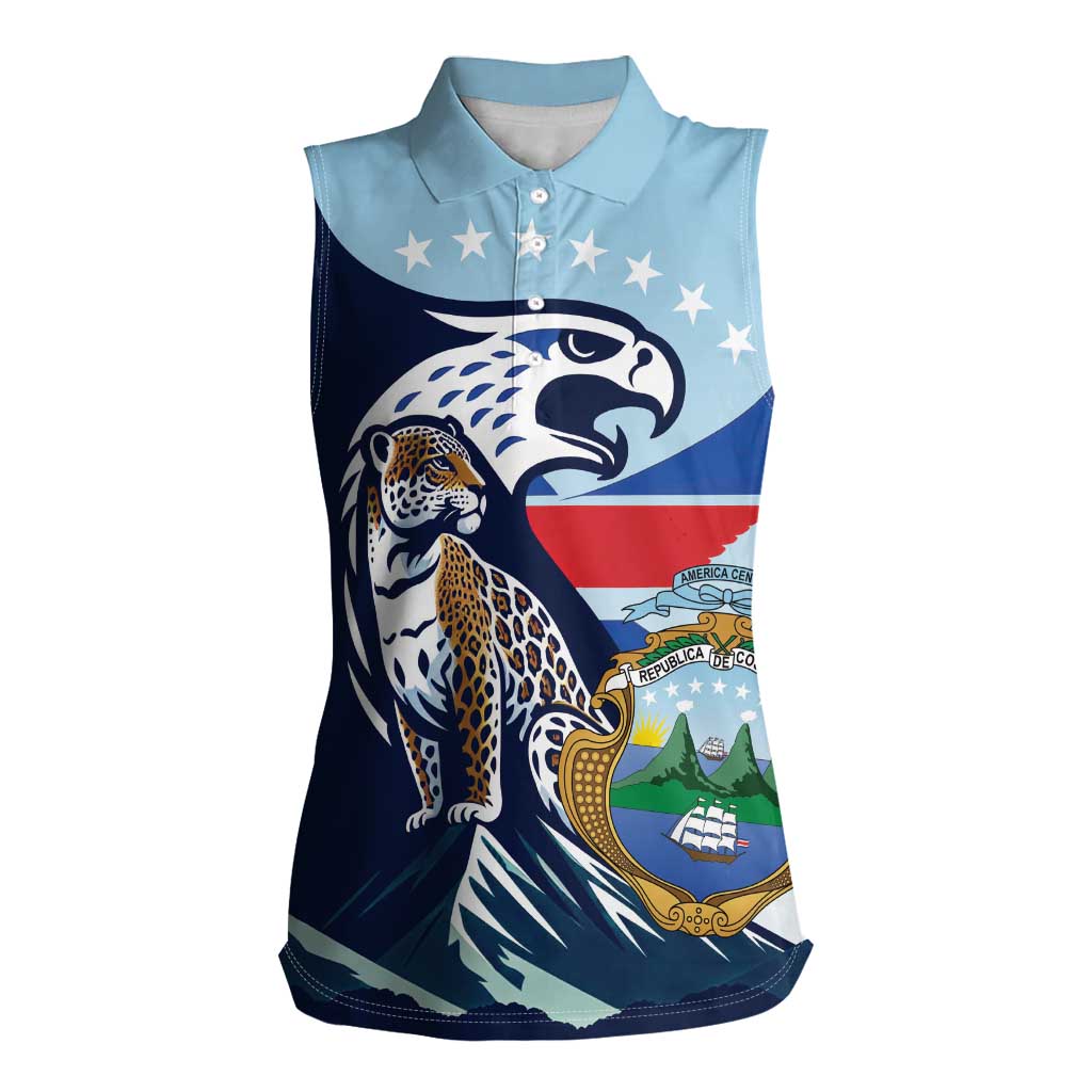 Costa Rica Jaguar Guaria Morada Women Sleeveless Polo Shirt